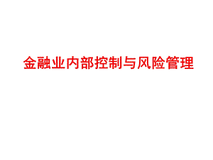 金融业内部控制.ppt