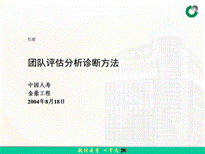 团队评估分析诊断方法.ppt