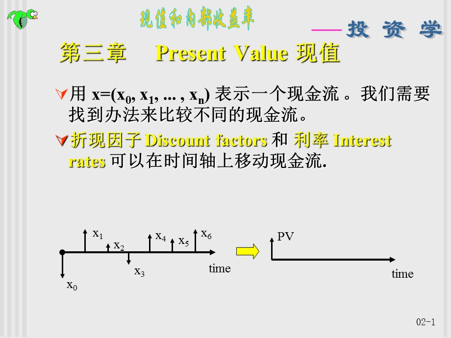 投资学第三章《现值和内部收益率》.ppt_第1页