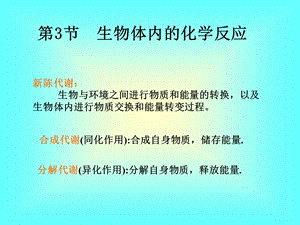 生物体内的化学反应.ppt