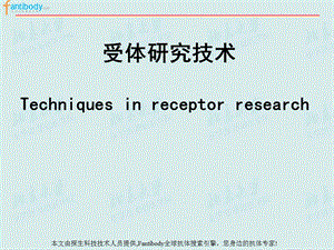 受体研究技术.ppt