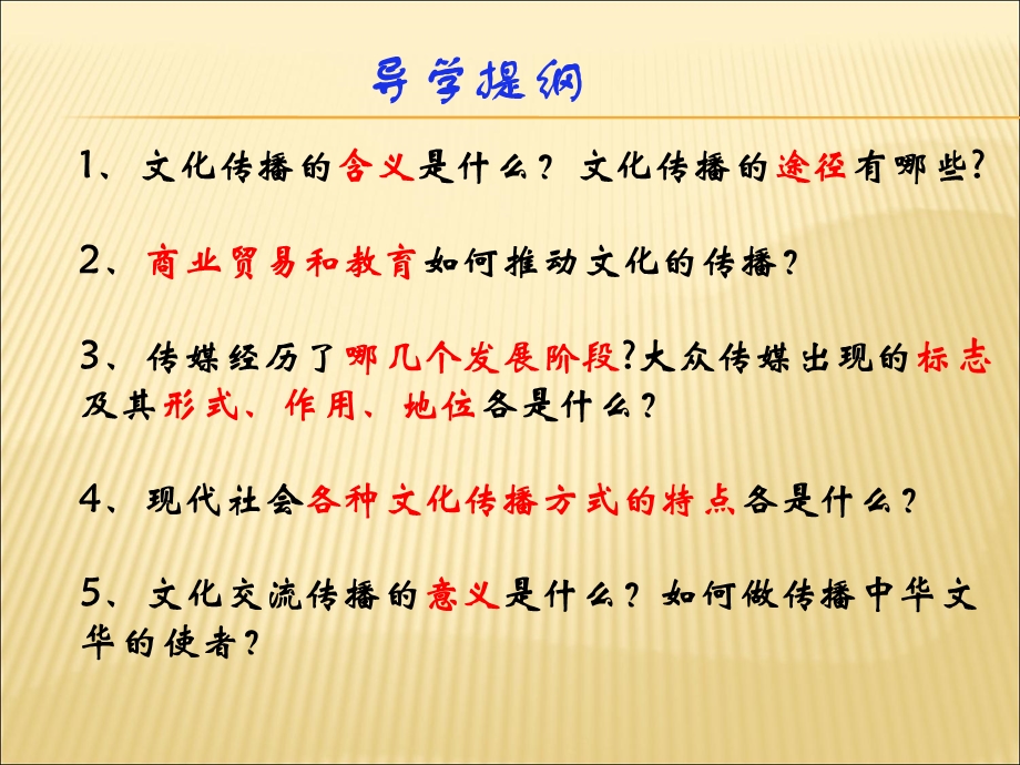 2013年复习课件：第三课第二框文化在交流中传播.ppt_第1页