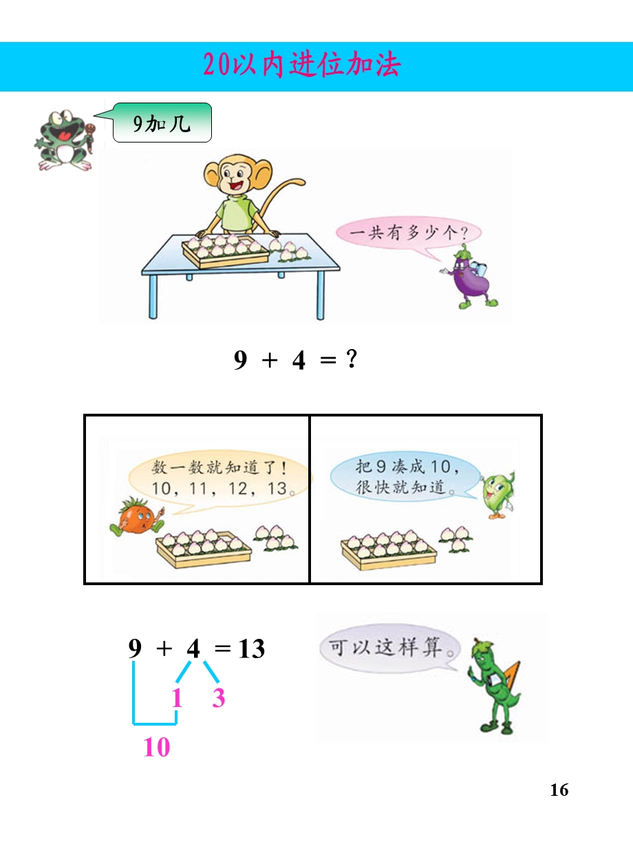 培智数学第九册20以内的进位加法.ppt_第1页