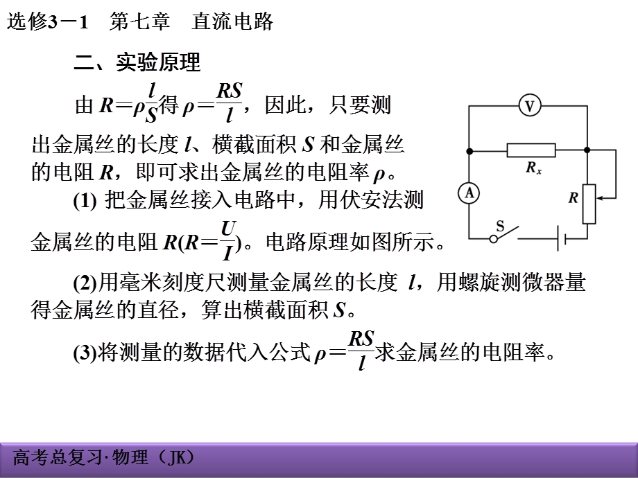 实验七测定金属的电阻率(同时练习使用螺旋测微器).ppt_第2页