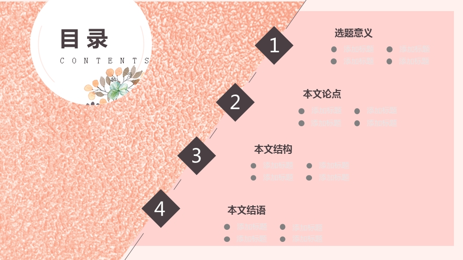 小清新文艺毕业答辩PPT模板.ppt_第2页