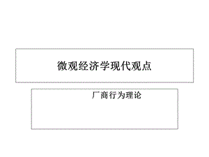 微观经济学课件三.ppt