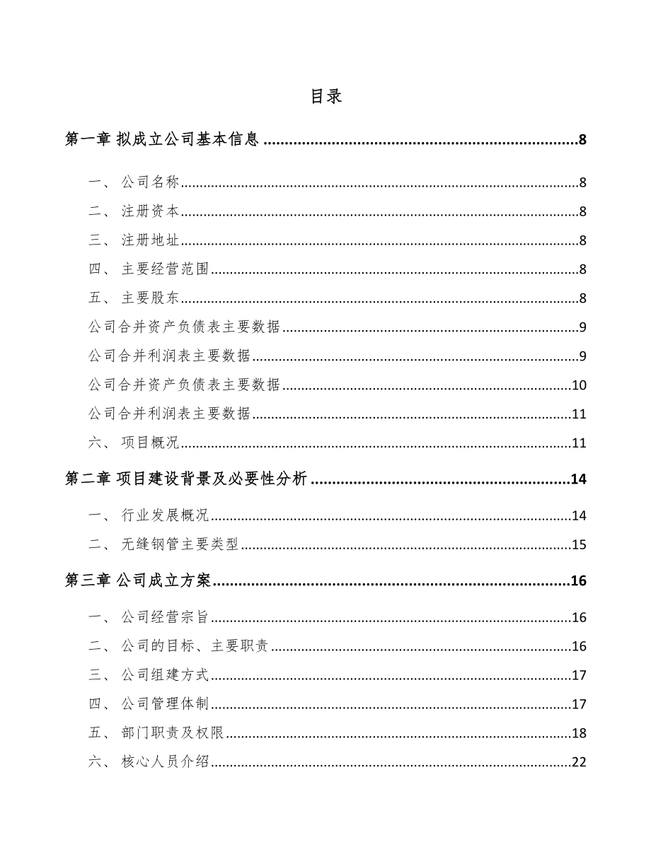 内蒙古关于成立钢管公司可行性研究报告.docx_第2页