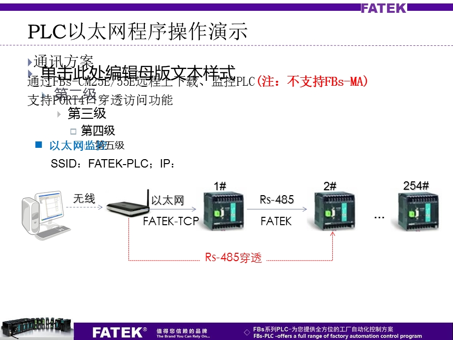 FATEK-PLC以太网程序编辑功能演示.ppt_第2页