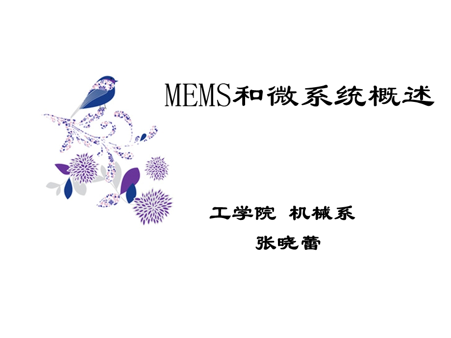 MEMS和微系统概述.ppt_第1页