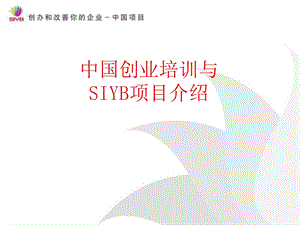 SYB创业培训全课件(ppt).ppt