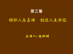 领悟人生真谛创造人生价值.ppt