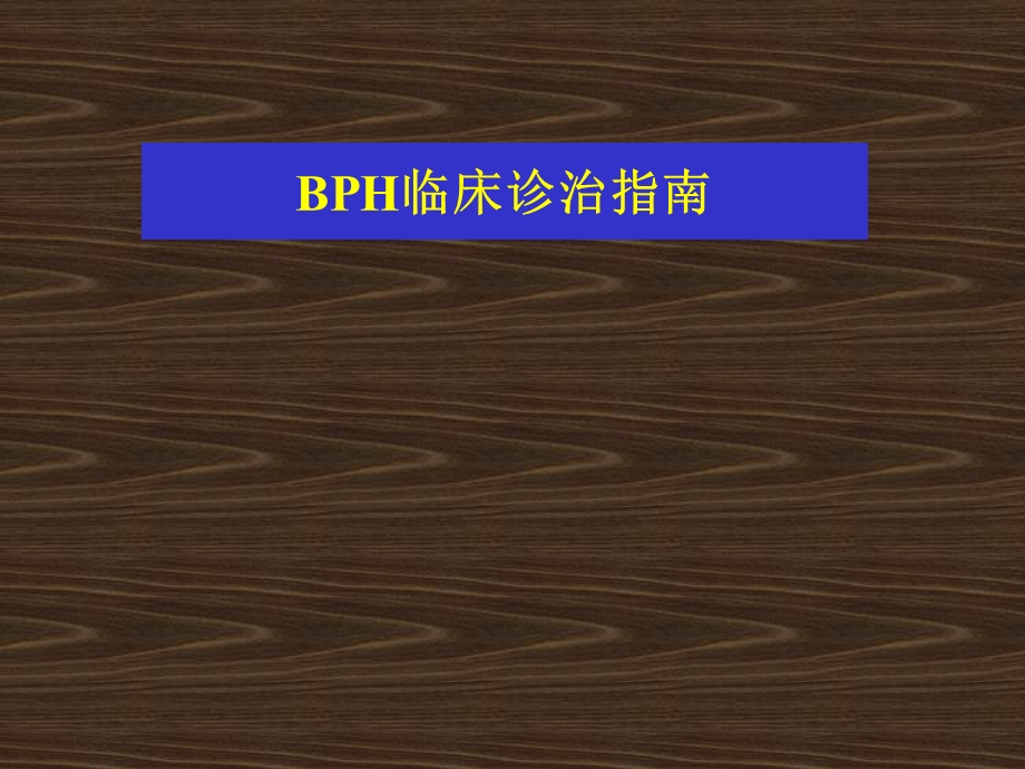 BPH的诊疗指南.ppt_第1页