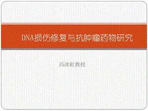 dna损伤修复与抗肿瘤药物研究.ppt