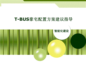 BUS豪宅配置方案建议指导.ppt