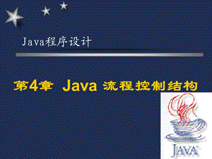 Java面向对象程序设计杨晓燕第4章Java流程控制结构.ppt