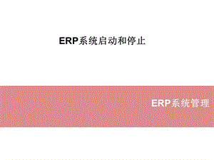 ERP系统起动和停止.ppt