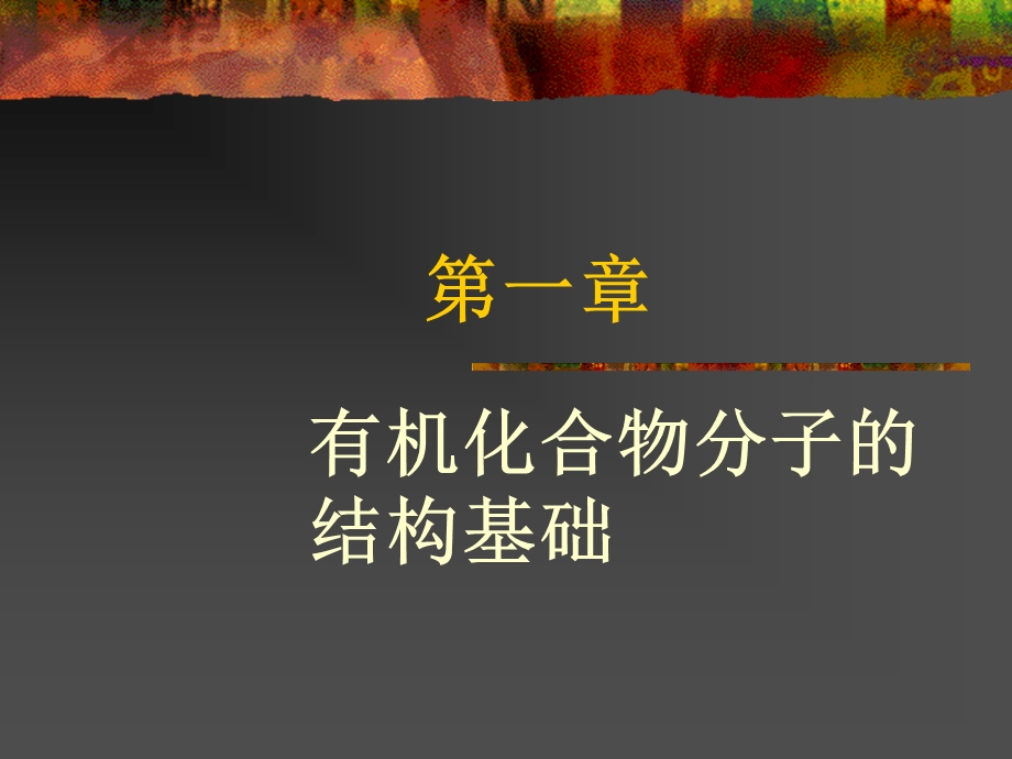 有机化合物分子的结构基础.ppt_第1页