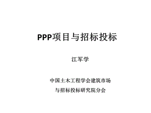 PPP项目与招标投标.ppt