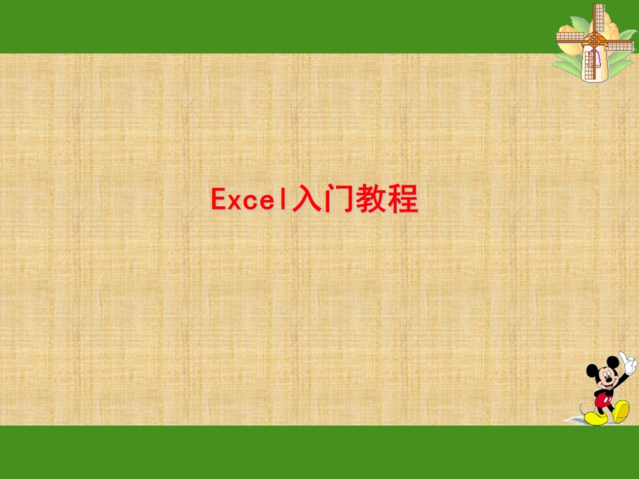 excel入门基础教程.ppt_第1页