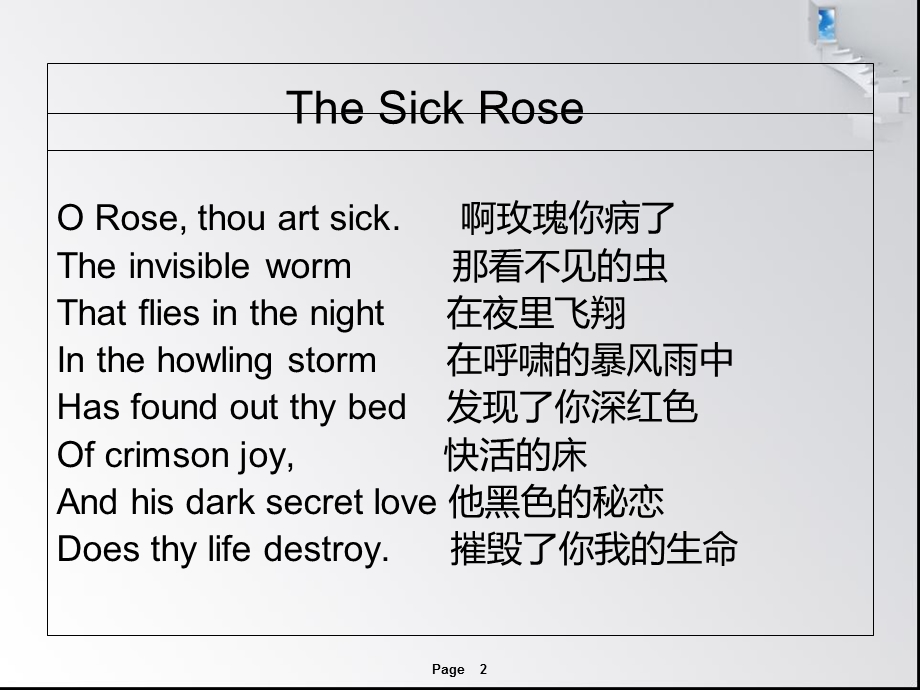 Thesickrose诗赏析.ppt_第2页