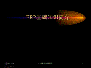 ERP基础知识简介.ppt