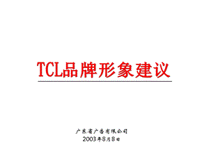 TCL品牌建议(补充).ppt