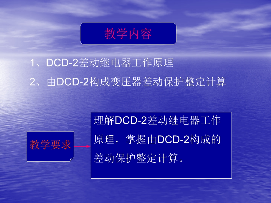 DCD2差动继电器工作原理.ppt_第1页