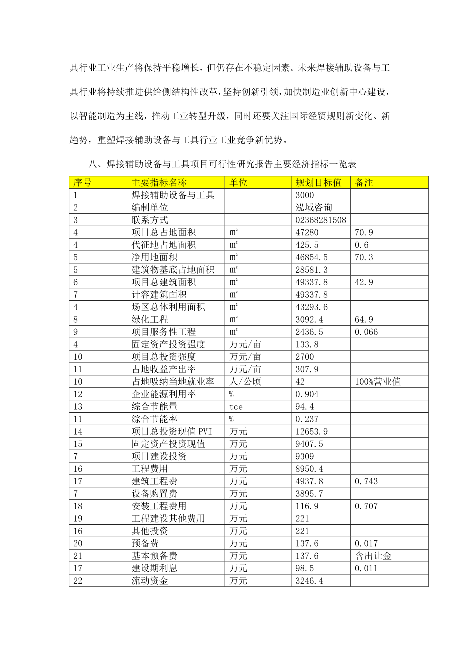 焊接辅助发设备与工具项目可行性研究报告.doc_第2页