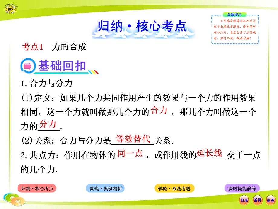 2013版物理全程复习方略配套课件(沪科版)：2.2力的合成与分解.ppt_第2页