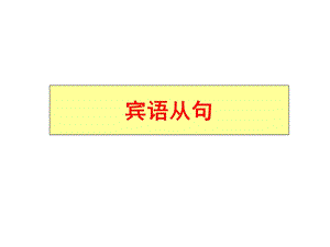 that引导的宾语从句.ppt