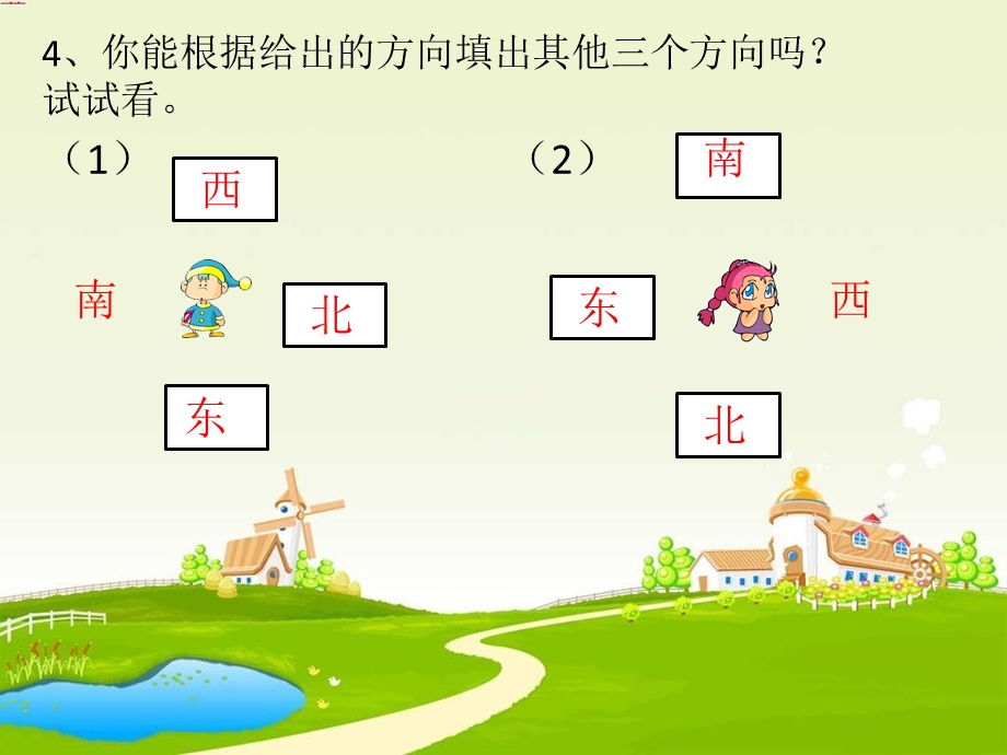 认识方向二章节时.ppt_第3页