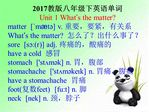 goforit八下全册单词教学(含音标).ppt