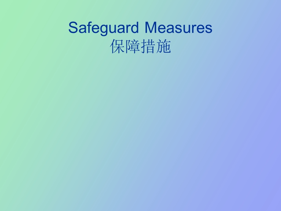 SafeguardMeasures保障措施.ppt_第1页