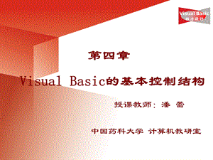 vb程序设计教程(潘蕾)vb课件.ppt