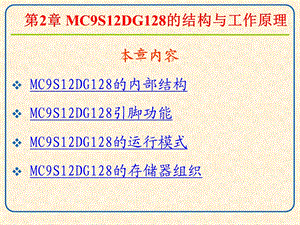 MC9S12DG128的结构与工作原理.ppt