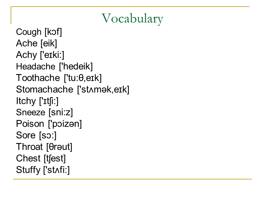 SeeaDoctor看医生的英文对话.ppt_第2页