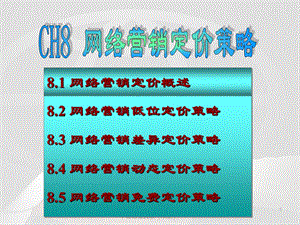 CH8网络营销定价策略.ppt