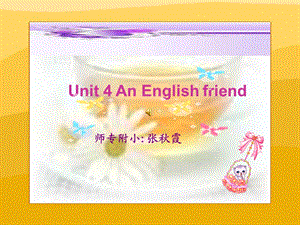 牛津苏教五下Unit4AnEnglishfriend课件之四.ppt