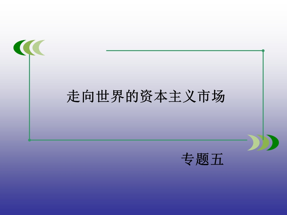 2015年春高一历史人民版必修2专题5第4课走向整体的世界.ppt_第1页