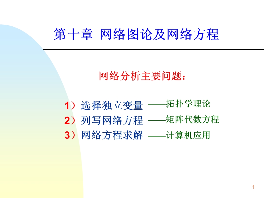 网络图论集网络方程.ppt_第1页