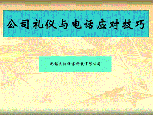 5S之公司礼仪标准.ppt