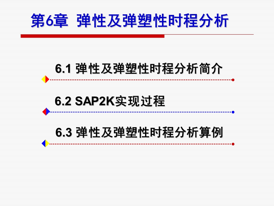 SAP2k第6章弹性及弹塑性时程分析.ppt_第2页