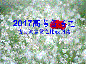 2017届诗歌对比阅读课件.ppt