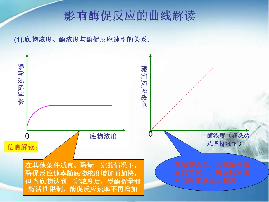 2016届高三生物一轮复习图示4.影响酶促反应的曲线解读.ppt_第1页