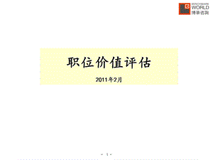 Hay价值评估培训.ppt