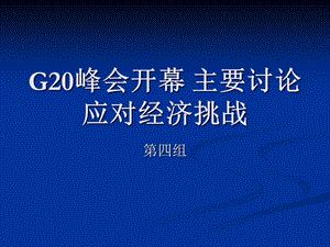 G20峰会开幕主要讨.ppt