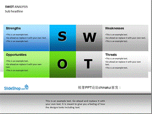 SWOT分析的模板.ppt