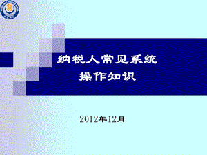 纳税人常见系统操作知识.ppt