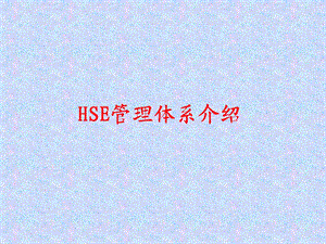 HSE管理体系讲稿.ppt