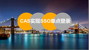 cas实现单点登录.ppt